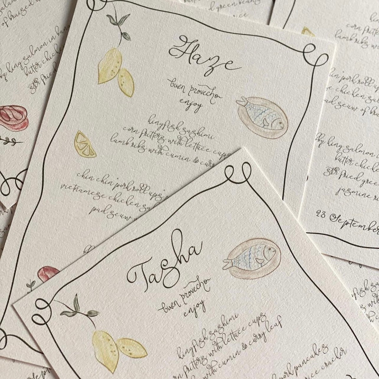 Bespoke Menu