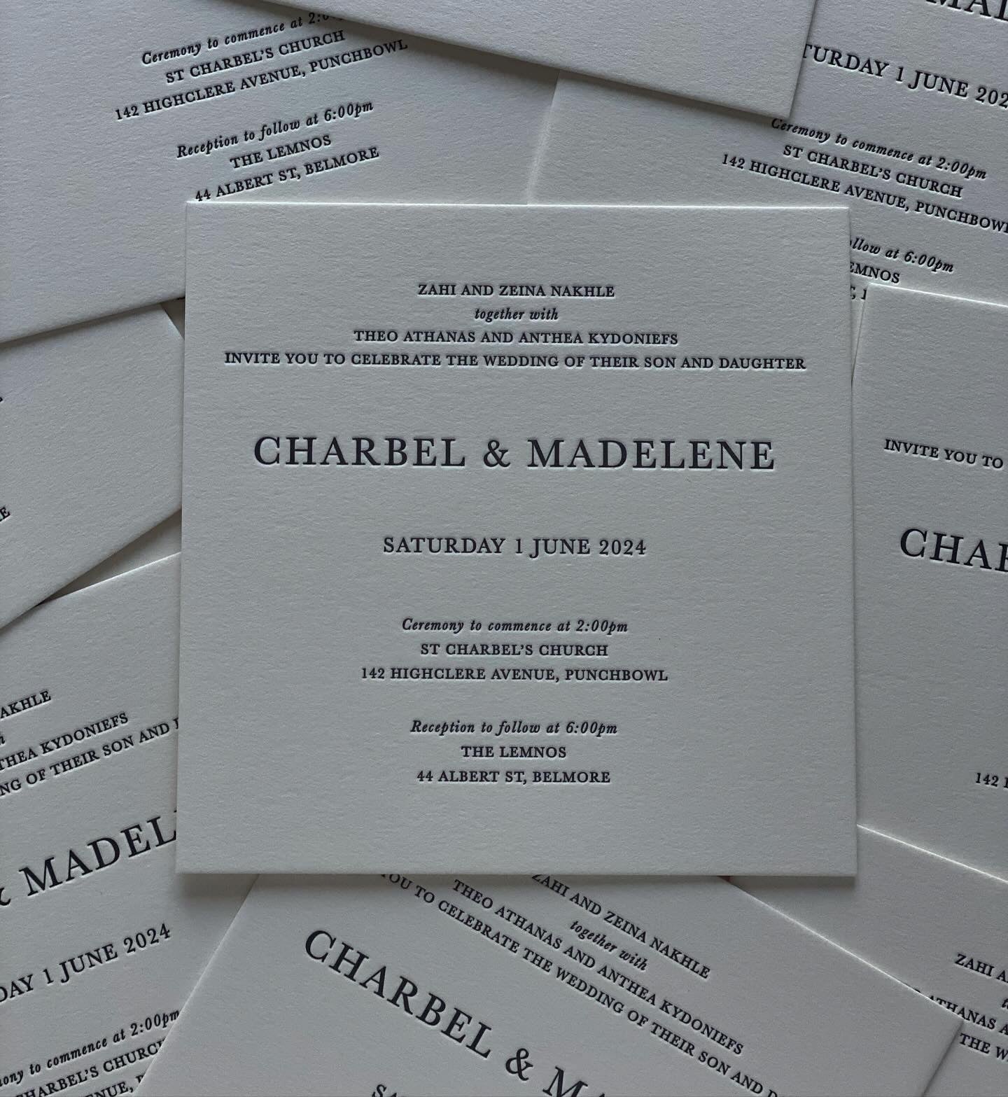 Bespoke Printed Invitation Suite