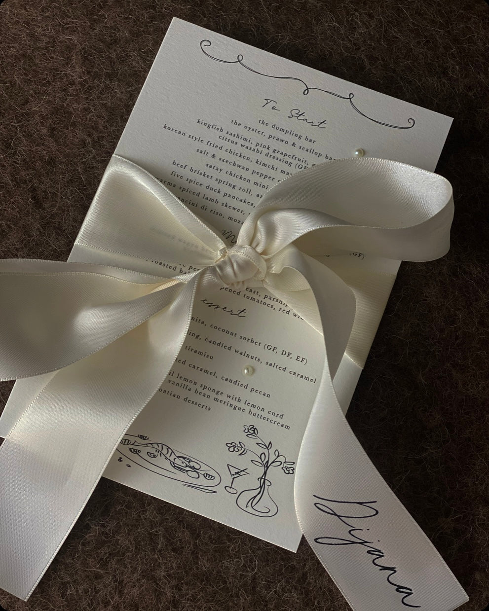 Bespoke Menu
