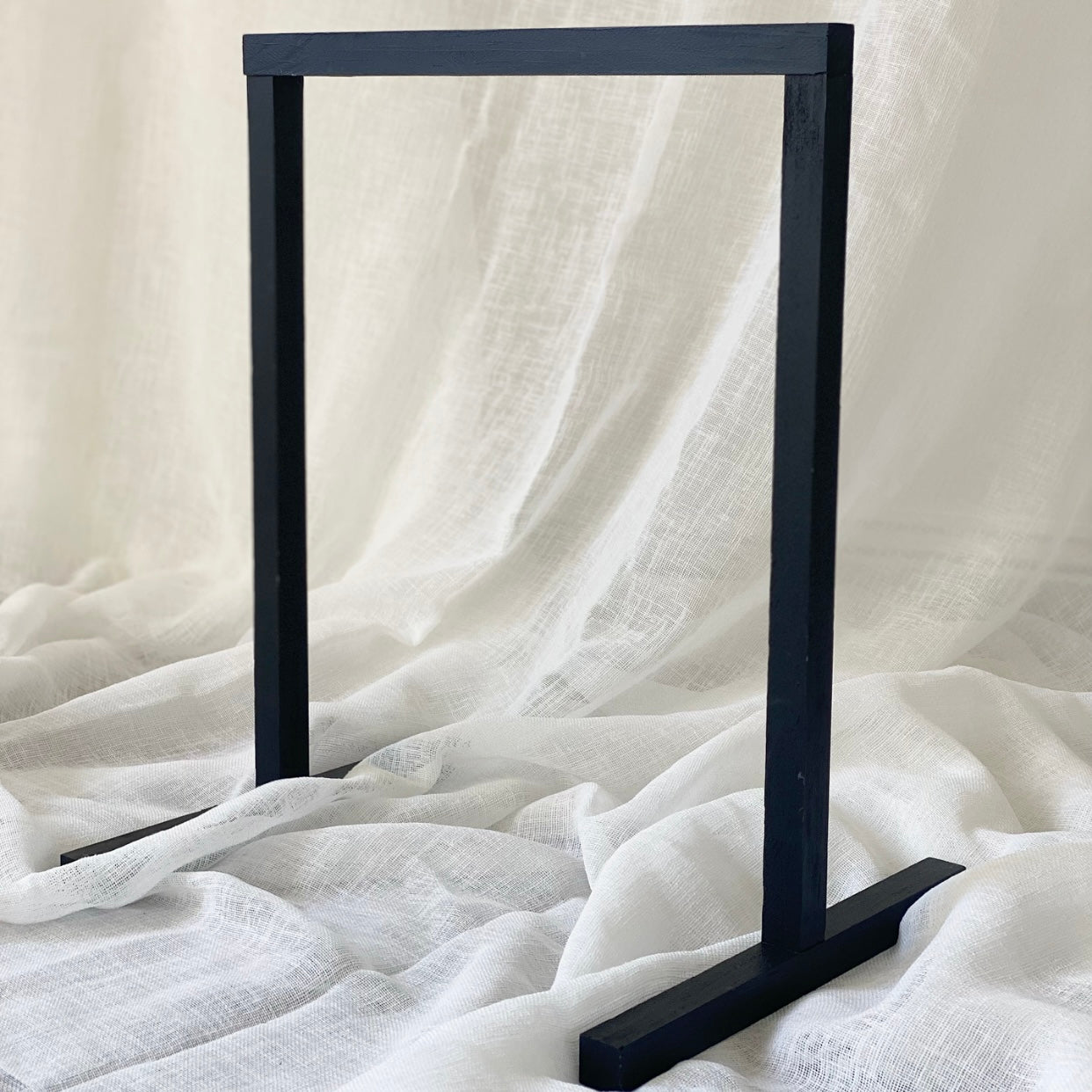 Black & White Timber Bar Stand
