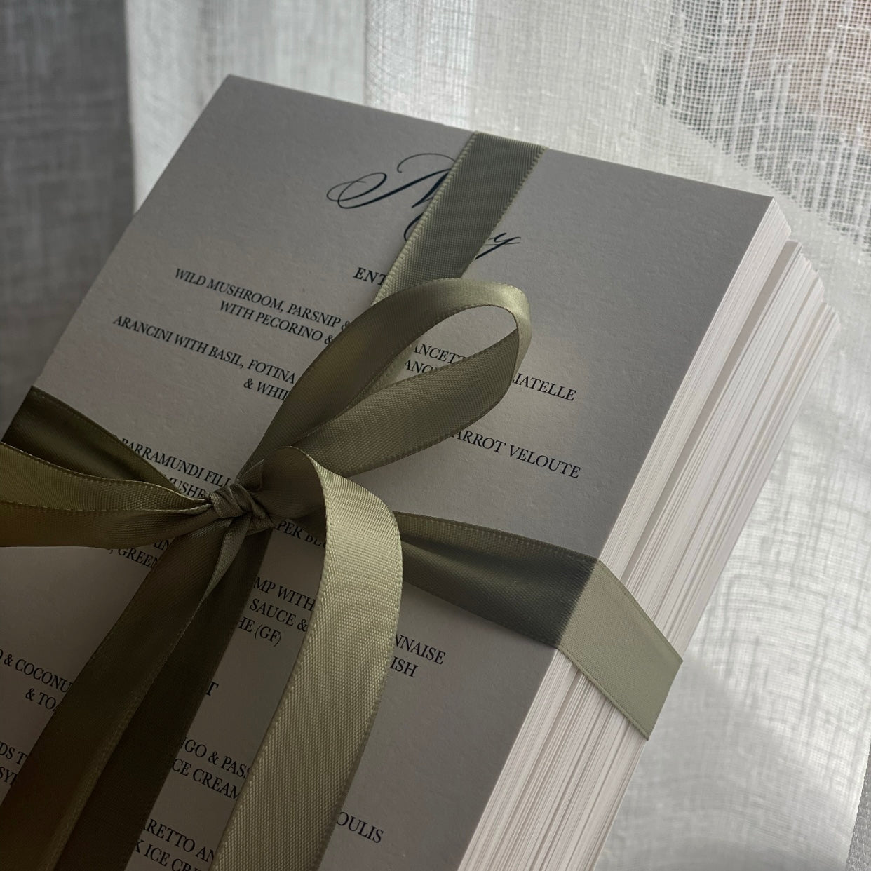 Bespoke Menu