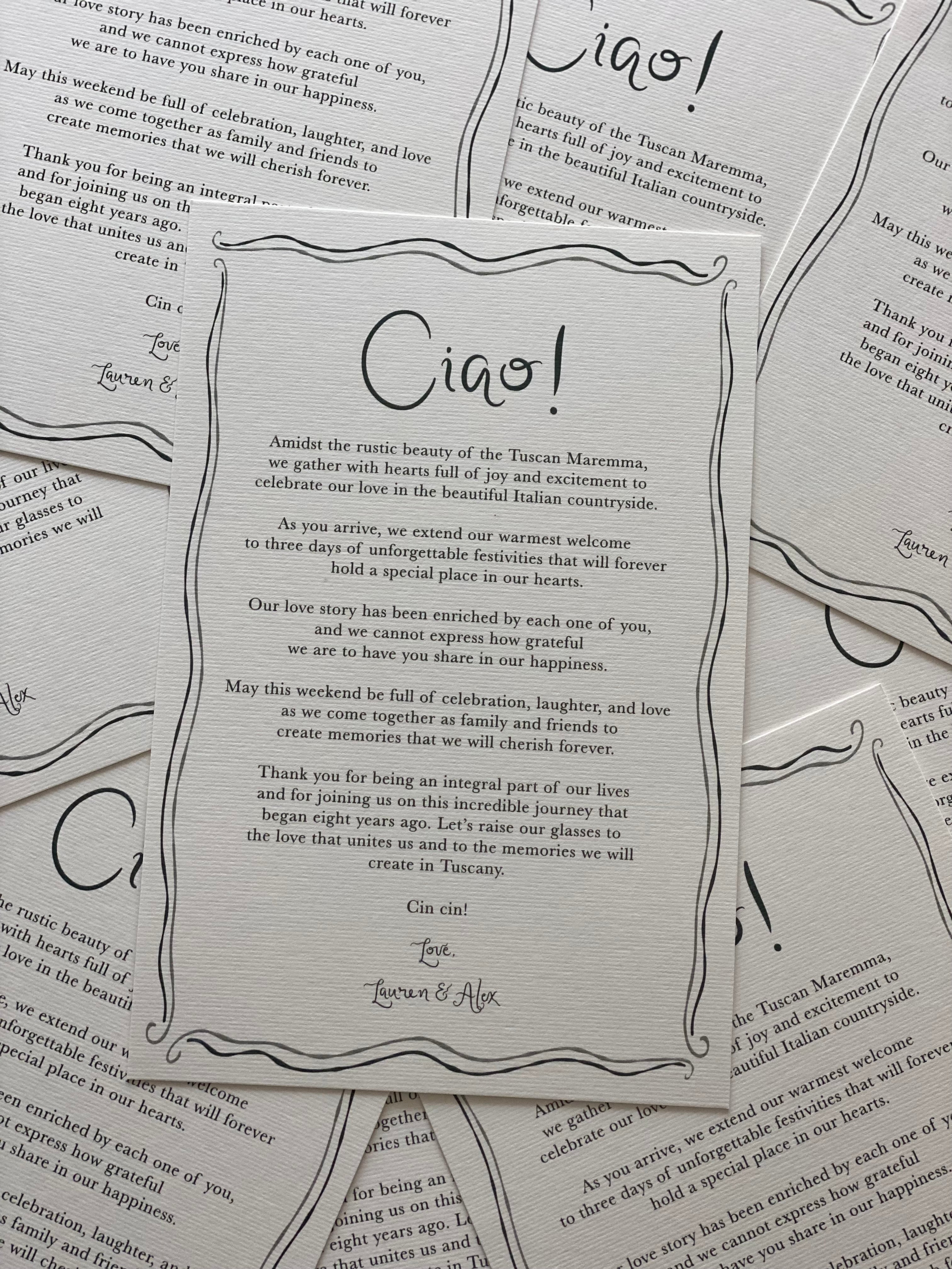 Bespoke Menu