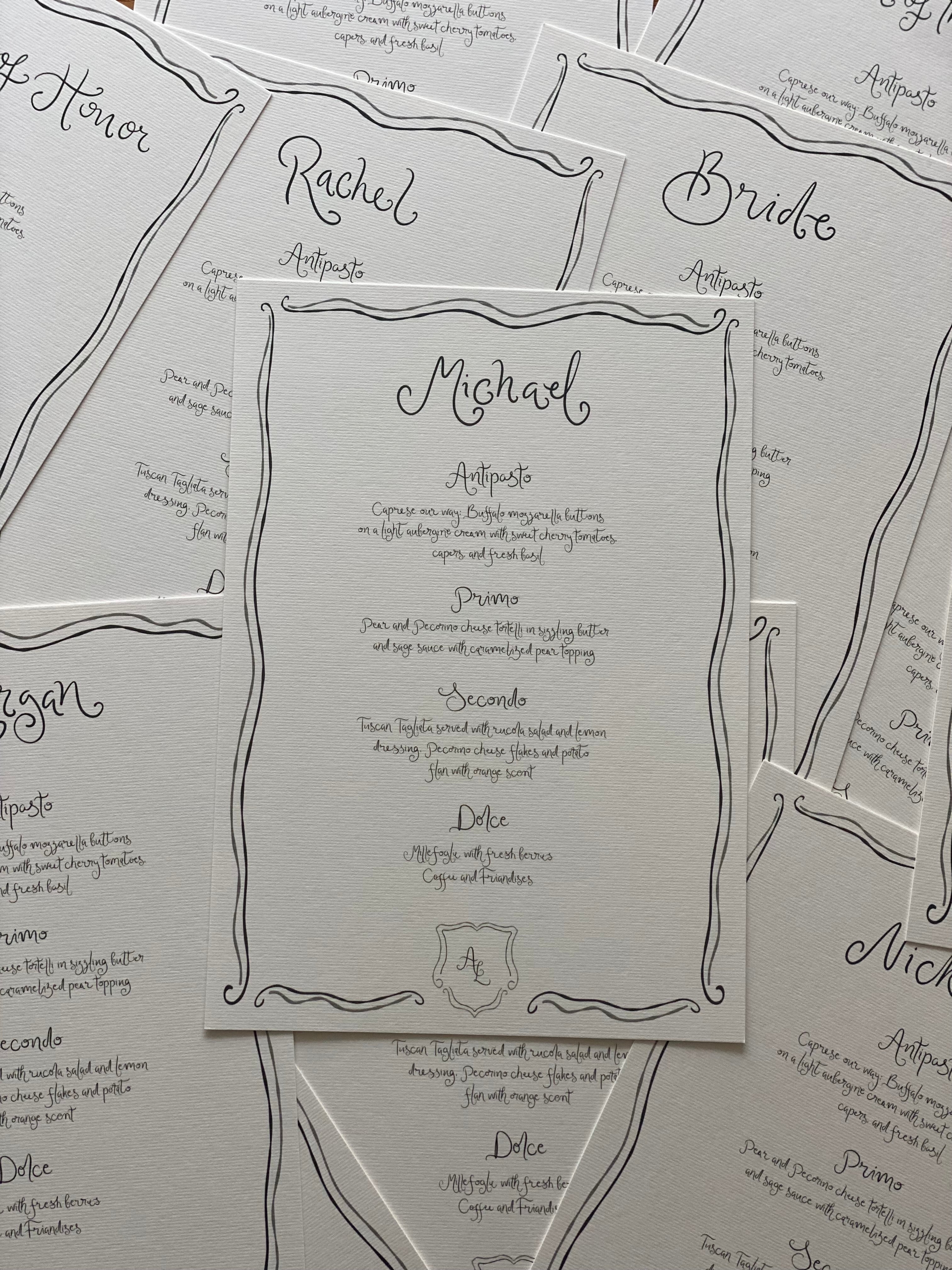 Bespoke Menu